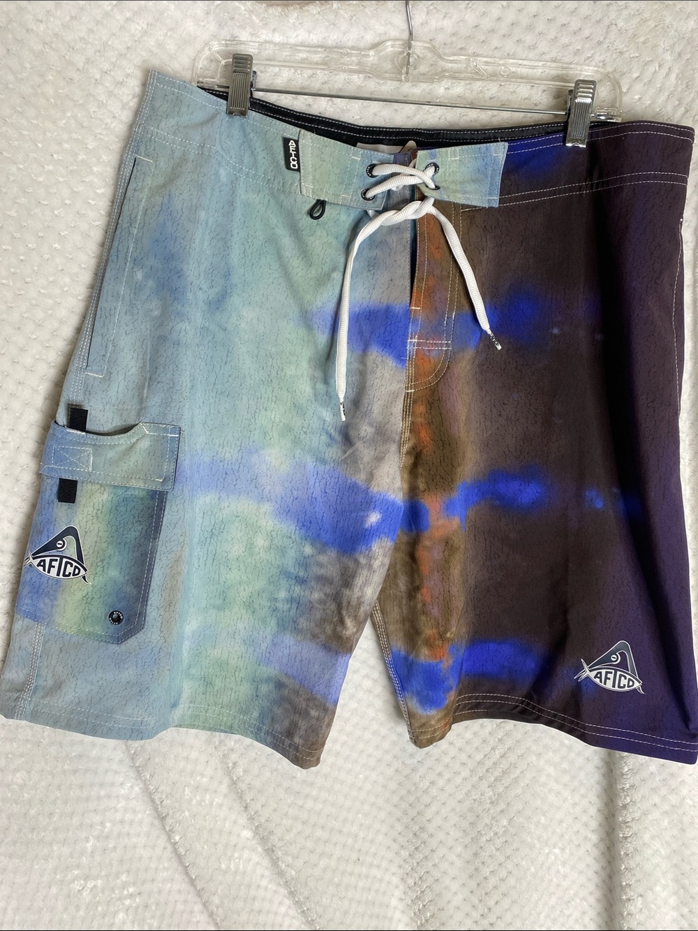Aftco Men's Multi-Color Print Boardshort Swim Trunks